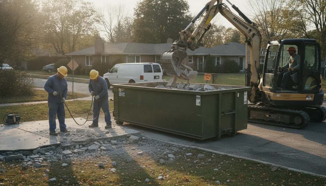Concrete Disposal vs Dumpster Rental: Which Fits Your Project?